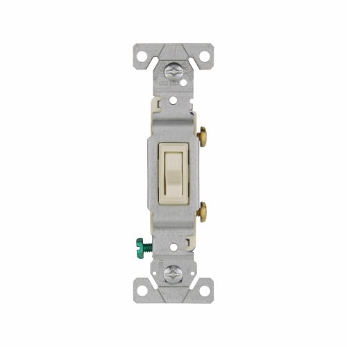 Eaton Cooper Wiring Toggle Switch 15A, 120V Almond (Almond, 120V)