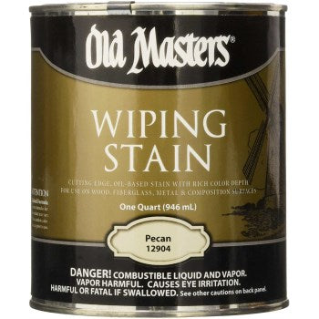 Old Masters 12904 Oil-Based Wiping Stain, Pecan ~ Quart