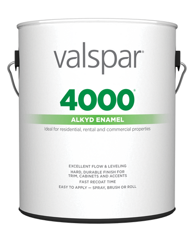 Valspar® 4000™ Alkyd Enamel  1 Quart Semi-Gloss Black