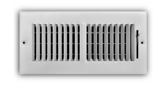 CSW RectorSeal 2-Way Stamped Louver Multi-Shutter Damper Ceiling/Sidewall Register (Pristine White)