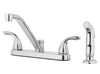 AquaVista Kitchen Sink Faucet with Side Spray (Chrome)