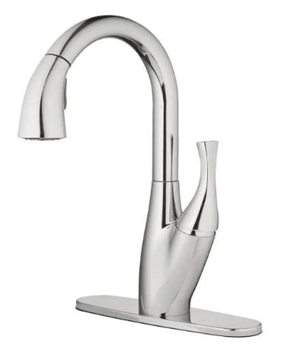 Home2O Single-Handle High ARC Pull Down Sprayer Kitchen Faucet (Stainless Steel)