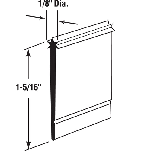 Prime-Line M 6227 Shower Door Bottom Sweep Star Insert Shape