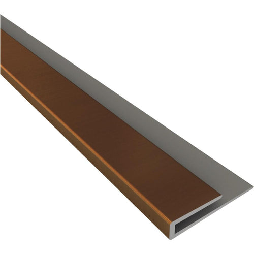 Fasade 18 In. Thermoplastic J-Edge Backsplash Trim, Oil-Rubbed Bronze