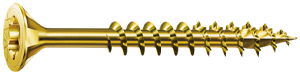 SPAX® Power Lags T-STAR plus Flat Head Yellow Zinc, Partial Thread - Multi-Purpose Structural Screws 9 X 3-1/4 In.