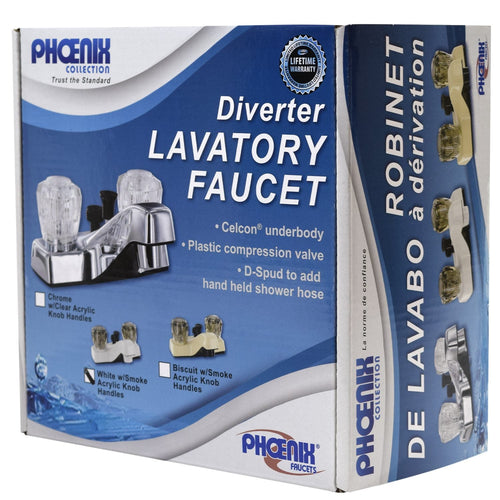 Valterra Phoenix 2-Handle Lavatory Diverter Faucet for RV’s