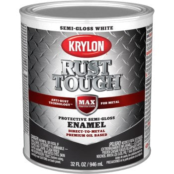 Krylon K09708008 Rtq9708 Qt Semi-Gloss White