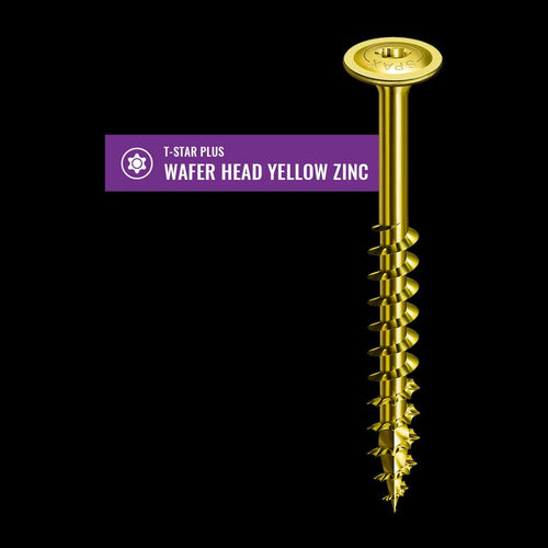 SPAX® Power Lags T-Star Plus Wafer Head Yellow Zinc #8 x 1-1/2 in.