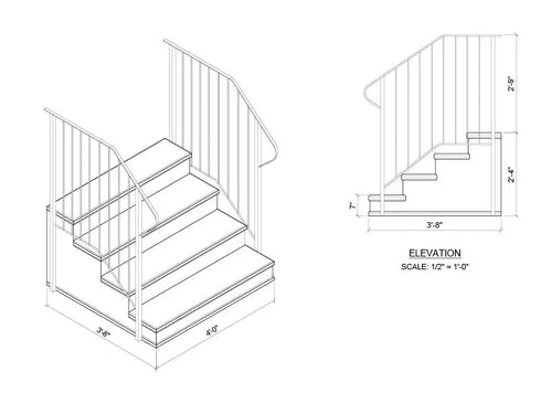 Century Concrete Steps 4 Tread 7” Rise