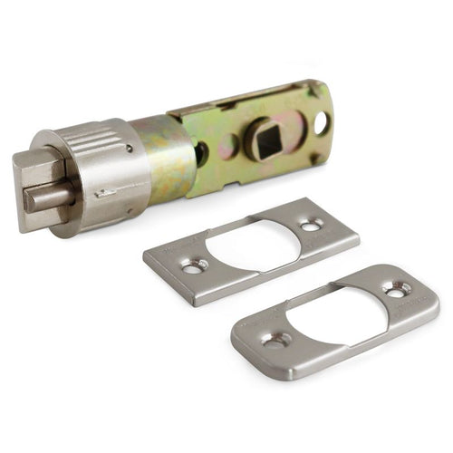 Premier Lock Satin Nickel Finish 6 Way Adjustable Drive-In Latch With 2 Faceplates