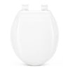 Power Clean Premium Plastic Toilet Seat For Round Bowls White