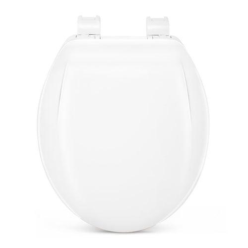 Power Clean Premium Plastic Toilet Seat For Round Bowls White