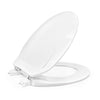 Power Clean Premium Plastic Toilet Seat For Round Bowls White