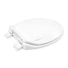 Power Clean Premium Plastic Toilet Seat For Round Bowls White