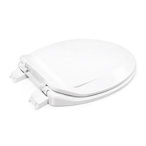 Power Clean Premium Plastic Toilet Seat For Round Bowls White