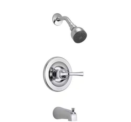 Delta Foundations® Single Handle Tub And Shower In Chrome