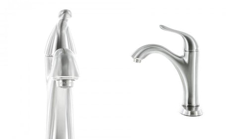 Home2O Lavatory Faucet Single Handle 1 Hole Install with Push Pop Up Chrome