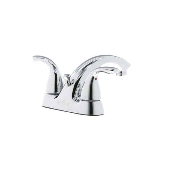 Home2O Lavatory Faucet 2 handle with Pop Up and lift Rod Chrome