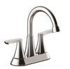 Seasons Raleigh Double-Handle Bathroom Faucet with Push Pop-Up in Chrome