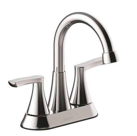 Seasons Raleigh Double-Handle Bathroom Faucet with Push Pop-Up in Chrome