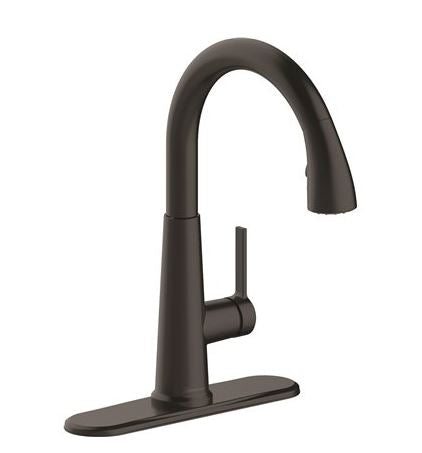Seasons Westwind Single-Handle Pull-Down Sprayer Kitchen Faucet in Matte Black