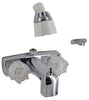 Valterra Phoenix Tub/Shower Kit Riser Spud Chrome With Clear Acrylic Knob Handles