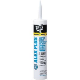 Alex Plus Latex Caulk, Dark Bronze, 10.1-oz.