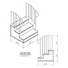 Century Concrete Steps 3 Tread 7” Rise (21 x 33 x 48)