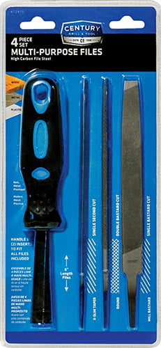 Century Drill And Tool 4 Piece Hand File Set