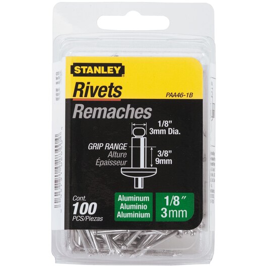 Stanley 1/8 in x 3/8 in Aluminum Rivets (100 Pk) - West Valdosta ...